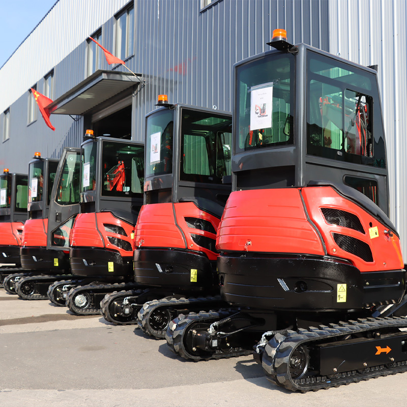 Urban Farming Urban Gardening - Air-conditioned Cab Mini Tracked Excavator Diesel